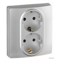 Розетка Legrand Etika 672433 (алюминий)