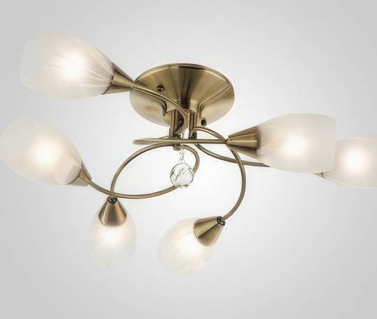 

Люстра средней высоты Евросвет Virginia 2275/6 бронза античная