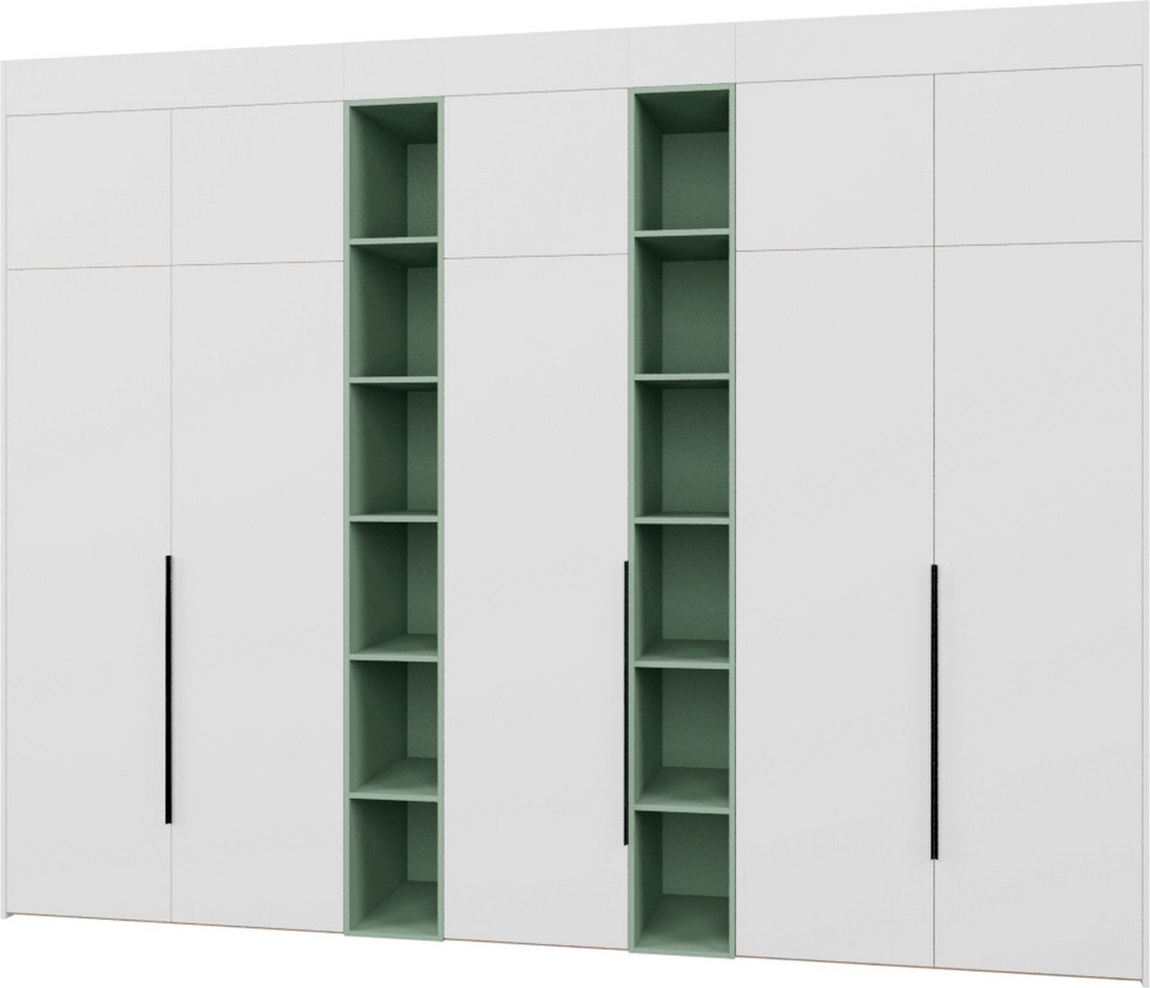 

Шкаф распашной Рэйгрупп Рэй S262-В16-1-EBZ В16-1 (дуб элисон/белый премиум/зеленый самшит)