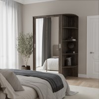 Шкаф-купе Кортекс-мебель Лагуна ШК04-02 (орех элия, правая консоль)