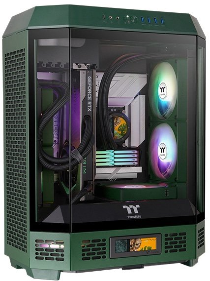 

Корпус Thermaltake The Tower 600 Racing Green CA-1Z1-00MCWN-00
