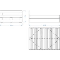 Кровать Mio Tesoro Нави 140x200 2.15.04.050.19 (кашемир)