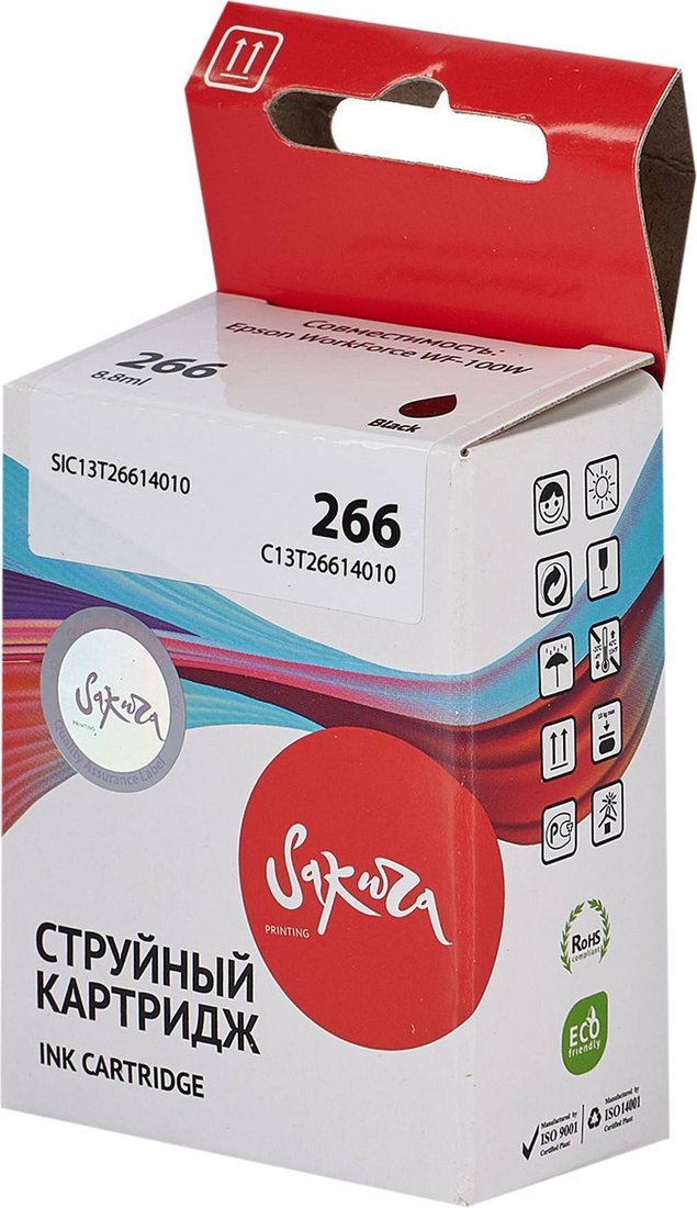

Картридж Sakura Printing SIC13T26614010 (аналог Epson 266 Black)