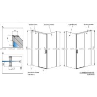 Душевой уголок Radaway Idea KDD 387040-54-01L + 387051-54-01R