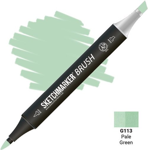 

Маркер художественный Sketchmarker Brush Двусторонний G113 SMB-G113 (бледно-зеленый)