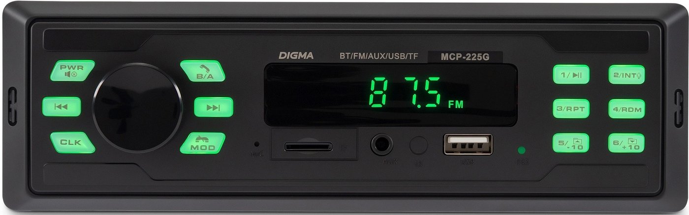 USB-магнитола Digma MCP-225G