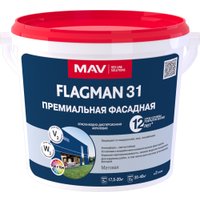 Краска MAV Flagman ВД-АК-1031 фасадная 5 л (белый)