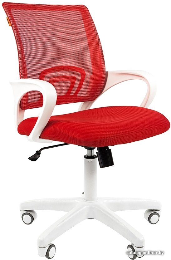 Офисное кресло CHAIRMAN 696 white (красный)