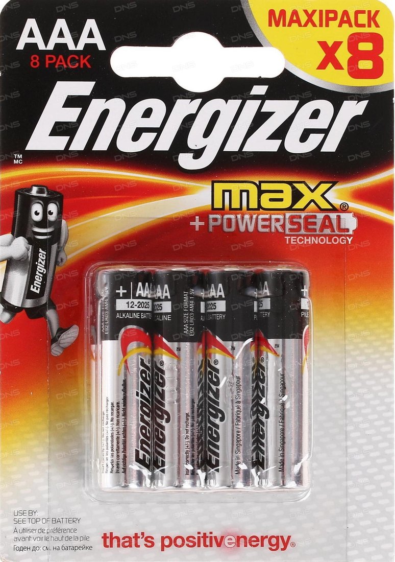

Батарейка Energizer Max AAA 8 шт.