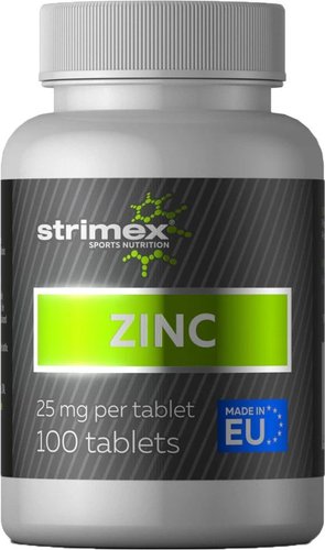 Витамины, минералы Strimex Цинк 25 мг (100 таблеток)