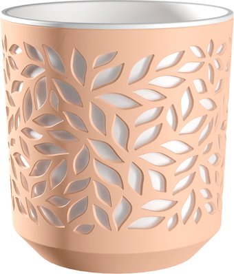 Кашпо La Decoro Leaves КШ-9585 (пудровый/белый)