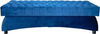 Банкетка Домовой Фея-4-2Б (бархат синий)