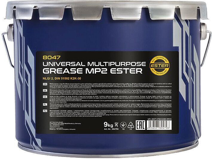 

Mannol MP-2 Universal Multipurpose Grease 9 кг 8047