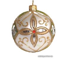 Елочная игрушка Орбитал Шар Д-323 200-061-1 (8см, белый матовый)