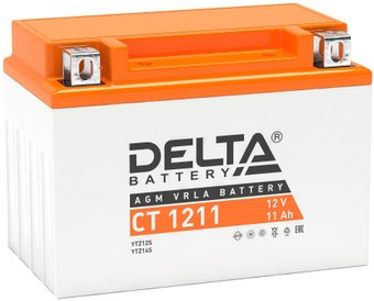 Мотоциклетный аккумулятор Delta CT 1211 (11 А·ч)