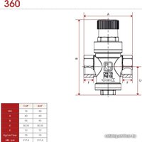 Фитинг ITAP Редуктор давления Minipress 360 1/2"
