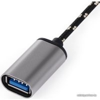 Адаптер USBTOP OTG USB3.1 Type-C – USB3.0 тканевый