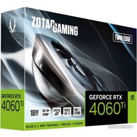 Видеокарта ZOTAC GeForce RTX 4060 Ti 16GB Twin Edge ZT-D40620E-10M