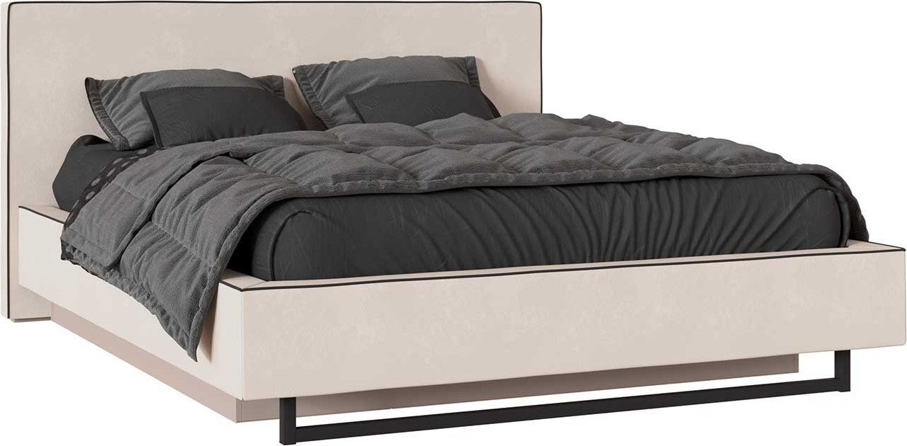 

Кровать Ангстрем Милагро спальня с ПМ Малага-811.26 (М) (Simple 29/кашемир серый/оМ02)