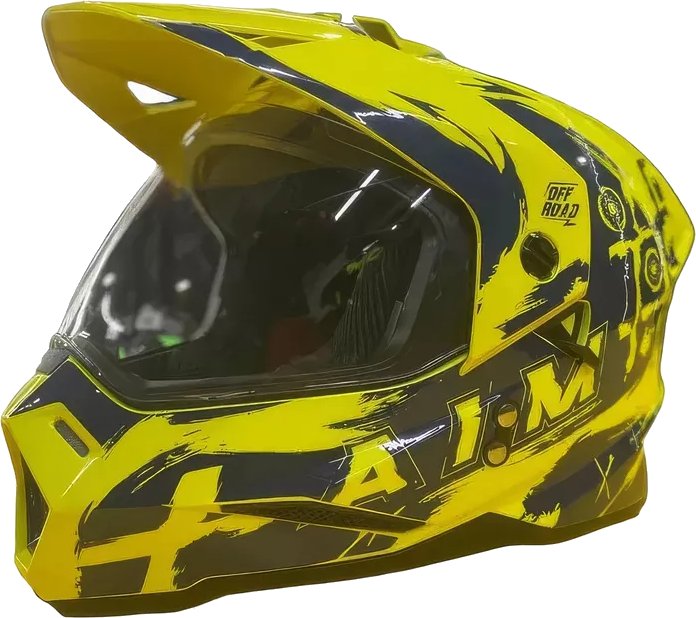 

Мотошлем AIM JK802Y 802Y-018-YS (Y/S, желтый/синий)