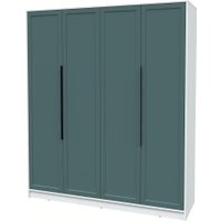 Шкаф распашной Интерлиния Концепт Тренд КТ-Ш4 (белый платинум/верде)