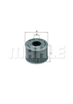 

Масляный фильтр Mahle Knecht OX410