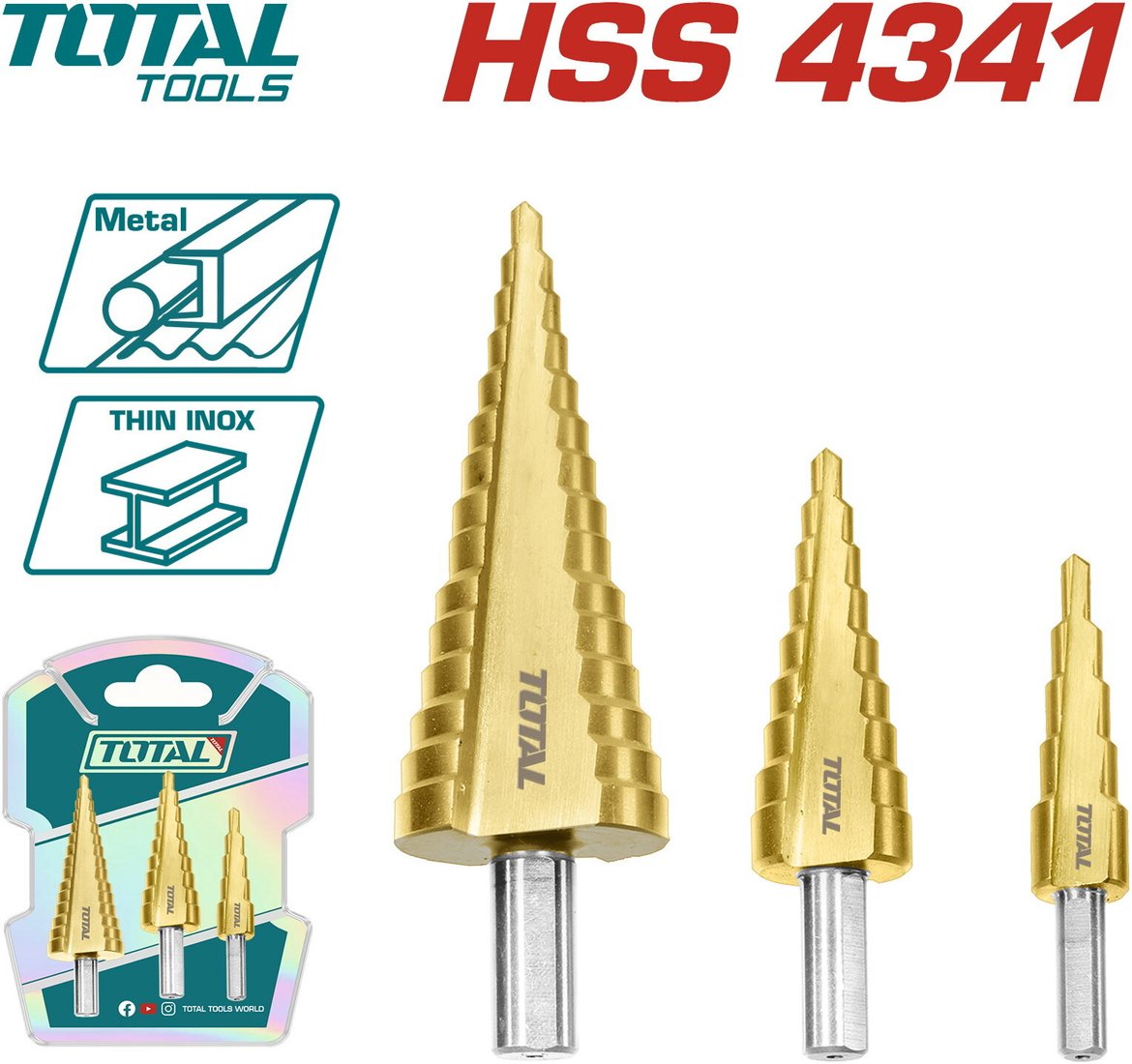 Набор сверл Total TAC80401