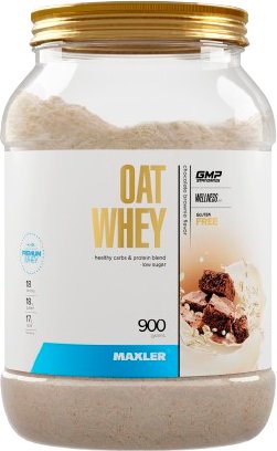 Протеин сывороточный (концентрат) Maxler Oat Whey (шоколадный брауни, 900г)