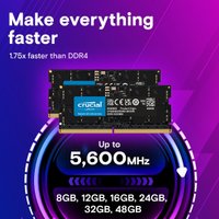 Оперативная память Crucial 8ГБ DDR5 SODIMM 4800МГц CT8G48C40S5