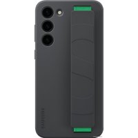 Чехол для телефона Samsung Silicone Grip Case S23+ (черный)