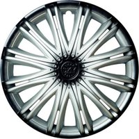 Набор колпаков на диски Lion Скай 15" карбон пруж. LW1516 (2шт, серебристо-черный)