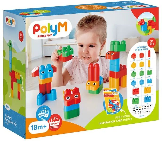 

Конструктор PolyM Царство животных 760004_HP (31эл)