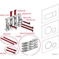 Инсталляция для унитаза Alcaplast AM101/1120 + кнопка M572 (хром матовый) в Лиде