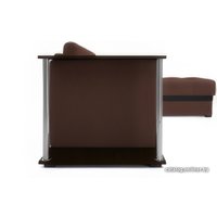 Угловой диван Мебель-АРС Атланта (рогожка шоколад)