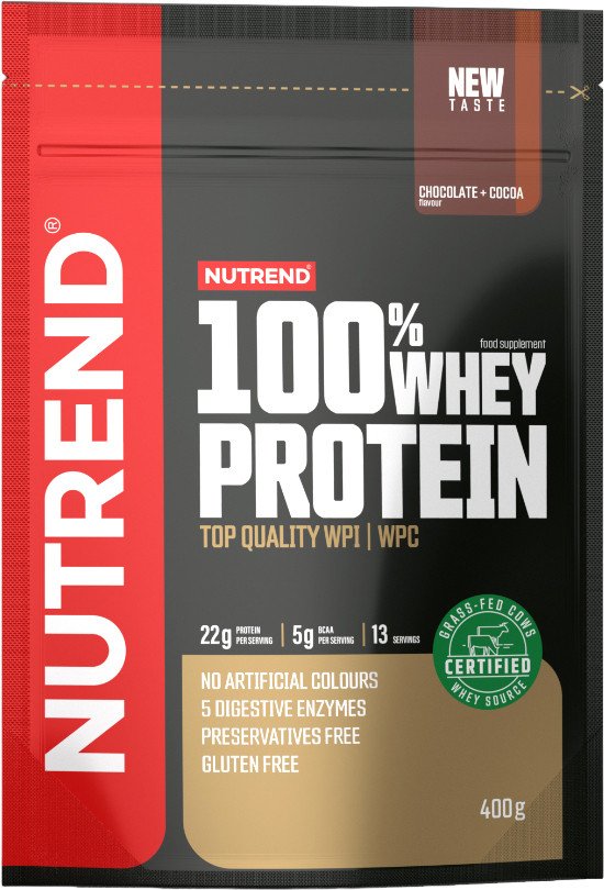 

Протеин сывороточный (изолят) Nutrend 100% Whey Protein (400г, шоколад/какао)