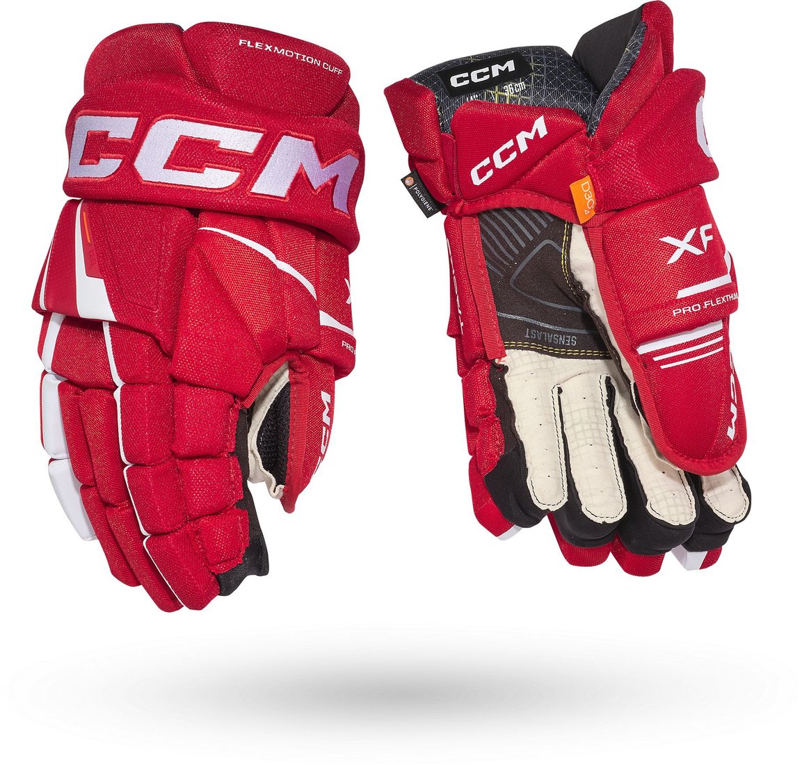 Перчатки CCM XF Pro SR TAC Gloves Red/White 14 (красно-белые)