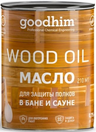 

Масло Goodhim Для защиты полков в бане и сауне 0.75