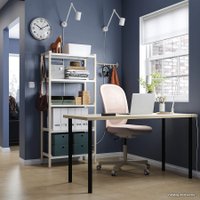 Стол Ikea Молскютт/Адильс 294.177.53 (береза/черный)