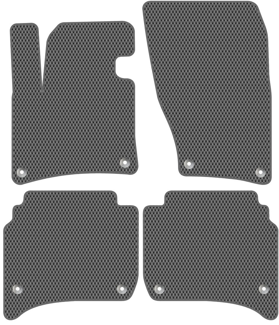 

Комплект ковриков для авто Alicosta Volkswagen Touareg II (suv, гибрид / 7P5) 2010 - 2018 (серый, ромб)