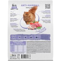 Сухой корм для кошек Brit Care Superpremium Anti-Hairball с белой рыбой и индейкой (вывод шерсти) 7 кг