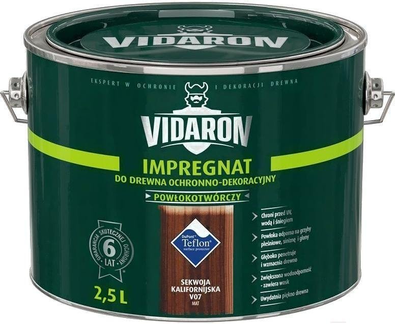 

Пропитка Vidaron Impregnant V07 2.5 л (калифорнийская секвойя)