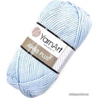Пряжа для вязания Yarnart Jeans Plus 55% хлопок, 45% полиакрил 15 100 г (160 м, голубой)