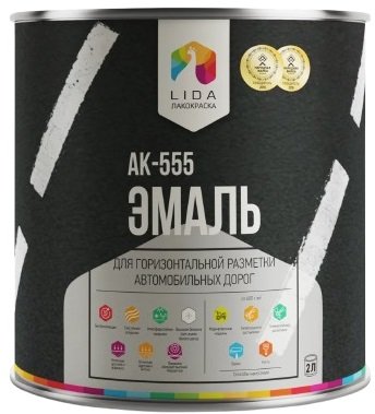 

Эмаль LIDA АК-555 3л (белый)