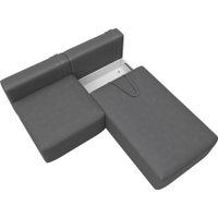 Угловой диван Лига диванов Лига-060 НПБ угол универсальный 129505 (замша Joly 13 серый)