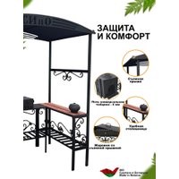 Мангал для дачи Станкоинструмент Царский (кованый с печью и дымоходом)