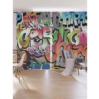 Комплект штор JoyArty Яркий граффити p_65121 (145x265)