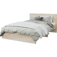 Кровать MLK Лори с ящиками 160х200 (дуб сонома/белый)