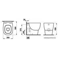 Унитаз приставной Laufen Mimo 8215510000001 (без сиденья)