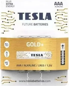 

Батарейка Tesla Batteries Gold+ AAA LR03 1.5V 1099137207 4 шт