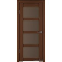 Межкомнатная дверь IstokDoors Горизонталь-12 ДЧ 90x200 (каштан мелинга/стекло бронза)